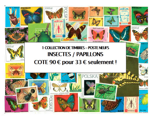 timbres-insectes-papillons