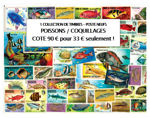 timbres-poissons-coquillages