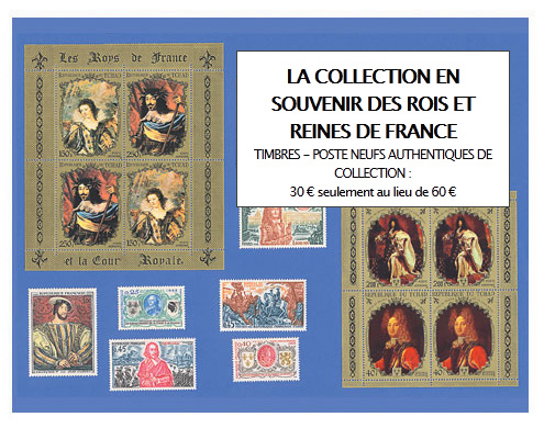timbres-rois-reines-france